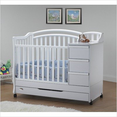 Mini Portable Crib N Bed in White