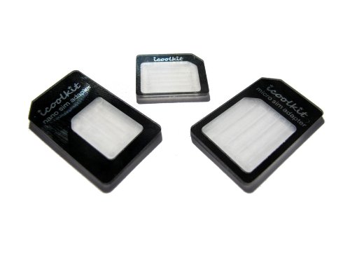 iCoolKit 3 X Nano SIM to Micro/Standard Card Adaptors Adapter for Apple iPhone 5 4S iCoolKit 3 X Nano SIM to Micro/Standard Card Adaptors Adapter for Apple iPhone 5 4S