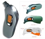 Digital Tyre Pressure Gauge with Wind up LED Torch - eco-friendly - no batteries