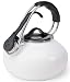 Chantal Enamel-on-Steel 1.8-Quart Loop Teakettle, Classic White