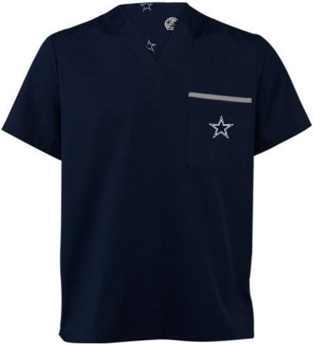 NFL Scrub Dudz Solid Scrub Top (XS, Dallas Cowboys)
