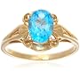 9ct Yellow Gold AMR312909 Ladies Sky B. Topaz Ring