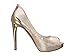 GUESS Women's Harrah 2 Gold Multi Fabric Pump 8.5 M