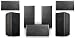 Pure Resonance Audio 7.1 Surround Sound Home Theater UniSat Mini Cube Speaker System Black Brackets Included