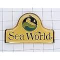 限定レア美品ピンズ◆イルカ水族館シーワールドピンバッジフラン