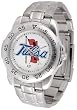 Tulsa Golden Hurricane Suntime Mens Sports Watch w/ Steel Band - NCAA College Athletics