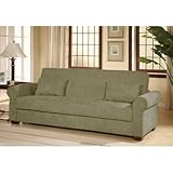 IMAGE OF Roxbury Casual Convertible Sofa in Olive Fabric