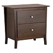 Manhattan 2-Drawer Night Table - Espresso
