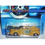 Mattel Hot Wheels 2006 1:64 Scale Yellow 1940 Ford Truck Die Cast Car #142 by Mattel