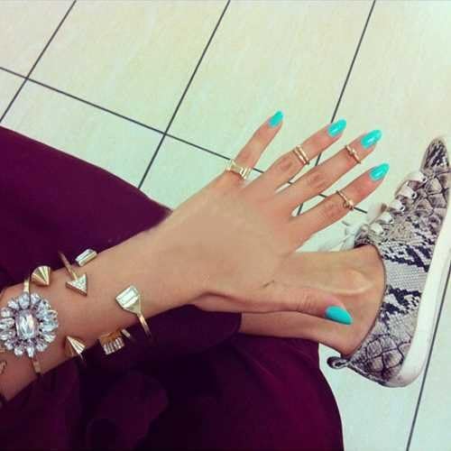Auguston jewerly 7Pcs Skull Bow Heart Above Delicate Knuckle Nail Band Mid Finger Mini Rings Set