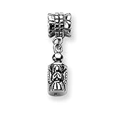 Angel Ash Holder Charm in Sterling Silver for 3mm Reflections, Expression, Kera, Pandora and SilveRado Bracelets & Necklaces