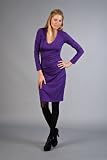 Plum Long Sleeve Jersey Dresses by Nicole Miller