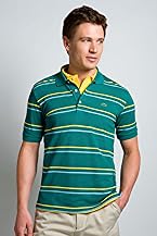 Short Sleeve Multi-Stripe Pique Polo