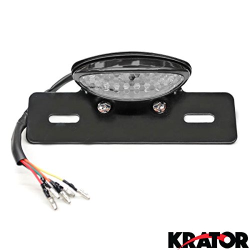 Krator Custom LED License Plate Taillight Turn Signals For Honda Helix Ruckus Reflex Elite Silver Wing