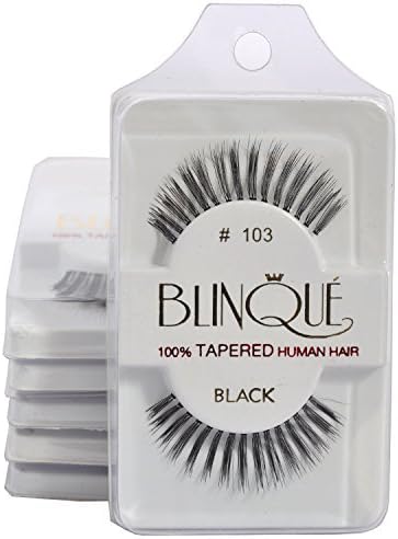 Blinque 100% Human Hair False Eyelashes 6 Pairs #103