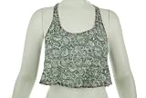 Material Girl Print Racer Back Cover Up