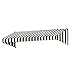 3.38 ft. Wide New Yorker Window/Entry Awning (24 in. H x 48 in. D) Grey/White