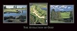 Art Poster Print - Attraction Of Golf - Artist: - Poster Size: 20 X 8 inches