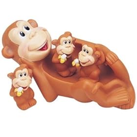  Monkey Family Bath Toy - Floating Fun!