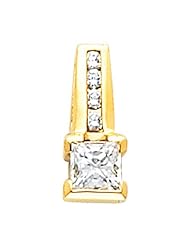 18K Yellow Gold Diamond Pendant - 0.62 Ct. -- LIFETIME WARRANTY