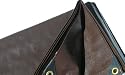 10 Ft. X 12 Ft. Super Heavy Duty 8 Oz. Brown Tarp - 16 Mil Thick