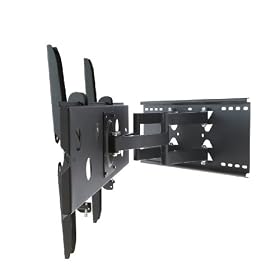 Hercules HRM-100 Super Strong Plasma and LCD TV Dual-Arm Articulating Wall Mount for 32-Inch to 60-Inch Displays (Black)