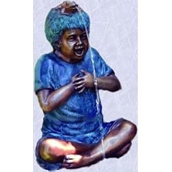the frog and the boy statue gothic fountain or pond use sculpture