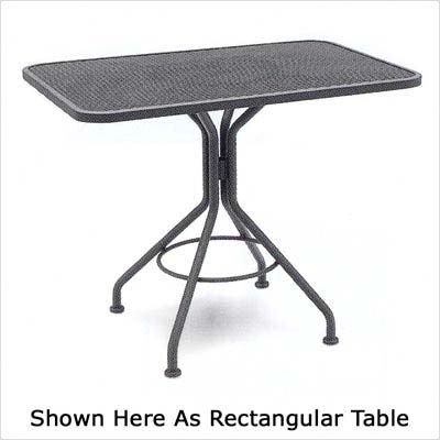 Mesh Top Contract BistroTable Finish Graphite Size 24 x 24