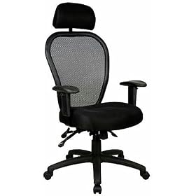 Boss Norstar B6008HR Mesh Back Office Ergonomic Desk Chairs With Headrest
