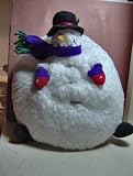 Sitting Snowman Plush Decor