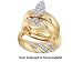 10k Yellow Gold Genuine 0.32 Ctw. Diamond Engagement Bridal Set " Special Sale "