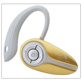 BlueAnt X3 Micro Bluetooh Headset Blue Ant X3 with USB, Car, and Wall Chargers *GOLD COLOR*