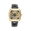 Tremont 3 Hand Automatic Skeleton Watch with Black MOP Dial and Leather Strap. Model: 843332003215