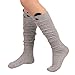 Knee High Sock,Morecome Women Cat Catoon Socks Long Socks Over Knee High Sock (Gray)