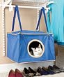 Blue Cat Hanging Closet Sleeper Bed