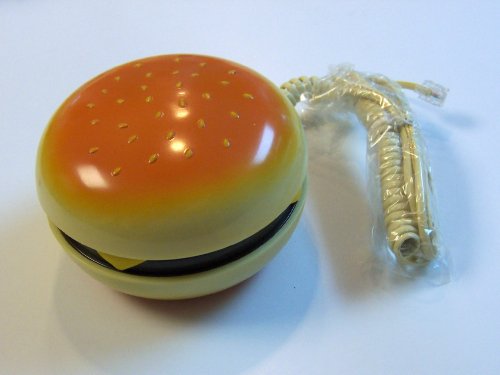 Novelty Land Line Hamburger Telephone with Cord