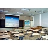 Draper Targa Contemporary motor-in-roller electric screen - 69' ' x 92' ' - Fiberglass Matt White - 120' ' Diagonal - NTSC