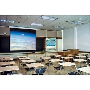 Draper Targa, NTSC Format Electric Wall or Ceiling Mounted Projection Screen, 69 x 92, 115 Diagonal, Fiberglass Matte White