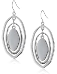 Kenneth Cole New York "Urban Smoke" Geometric Orbital Drop Earrings