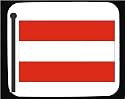 Decorated Mouse Pad with flag, Austria, Austrian