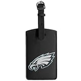 NFL Philadelphia Eagles Black Leatherette Printed Logo Bag Tag