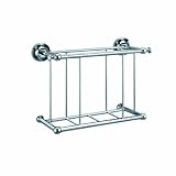 Gatco 1556 Traditional Magazine Rack, Chrome