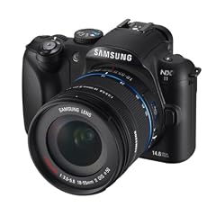 Samsung NX11 Systemkamera (14,6 Megapixel, 7,6 cm (3 Zoll) Display, bildstabilisiert) inkl. 18-55 mm II OSI i-Function Objektiv schwarz