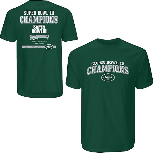 Buy Reebok New York Jets Super Bowl Champions T-Shirt by Reebok