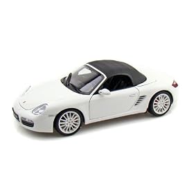 2009 Porsche Boxster S 1/18 White w/Black Top