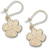 Clemson Tigers 1/2 Paw Dangle Earrings - Sterling Silver Jewelry