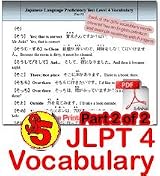 JLPT N5 Vocabulary Flash Download Part 2 of 2