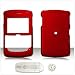 RUBBER Feel Red Hard Cover Case (with DETACHABLE BELT CLIP) For RIM BlackBerry 8800 8830 Snap-on