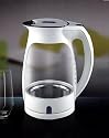 OVENTE KG82W - Cord-Free White Glass Electric Kettle 1.7L