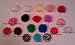 (12) Chiffon Flower Rosette Flowers